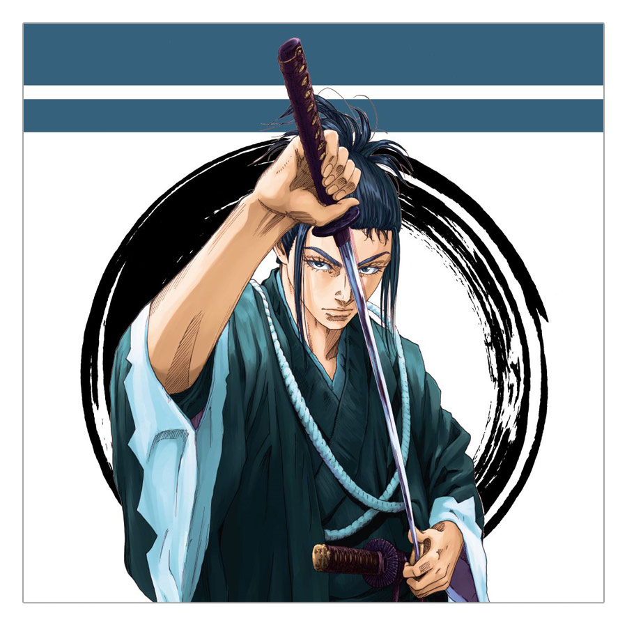 青のミブロ　巾着袋　土方歳三